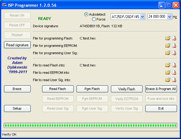 Формате sig программа. Программа для sig. Flash Erase EEPROM.